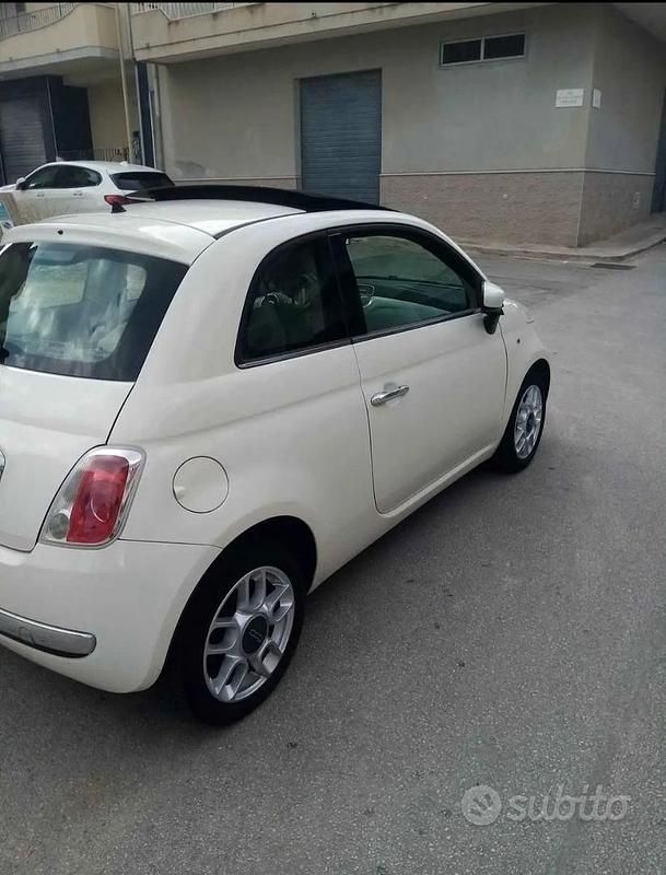 Usata Fiat 500 2009 Bianco Cabrio