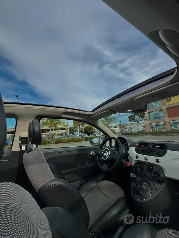Usata Fiat 500 95 CV (69 kW) 2011 Bianco Cabrio