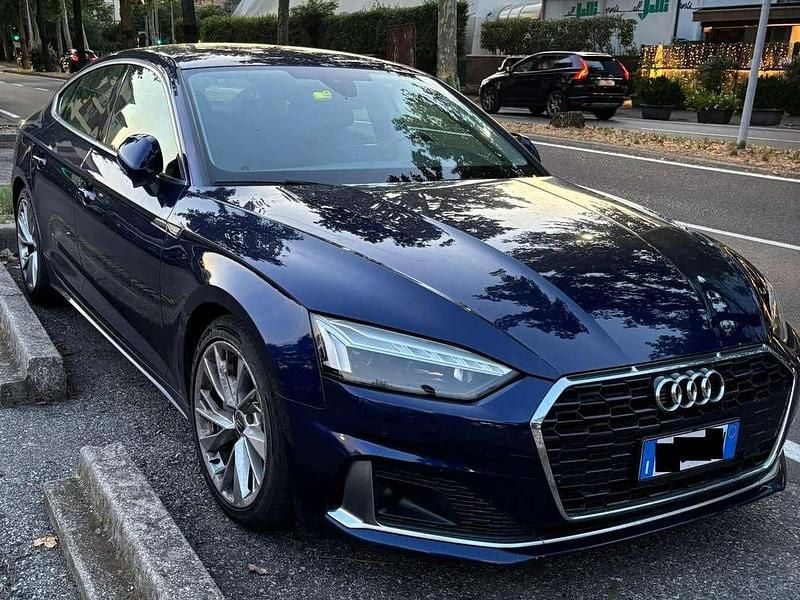 Usata Audi A5 Advanced Plus 190 CV (139 kW) 2020 Blu/azzurro Berlina