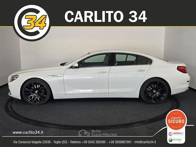 Begagnad BMW 640 Luxury Line 313 HK (230 kW) 2015 Vit Sportkupé