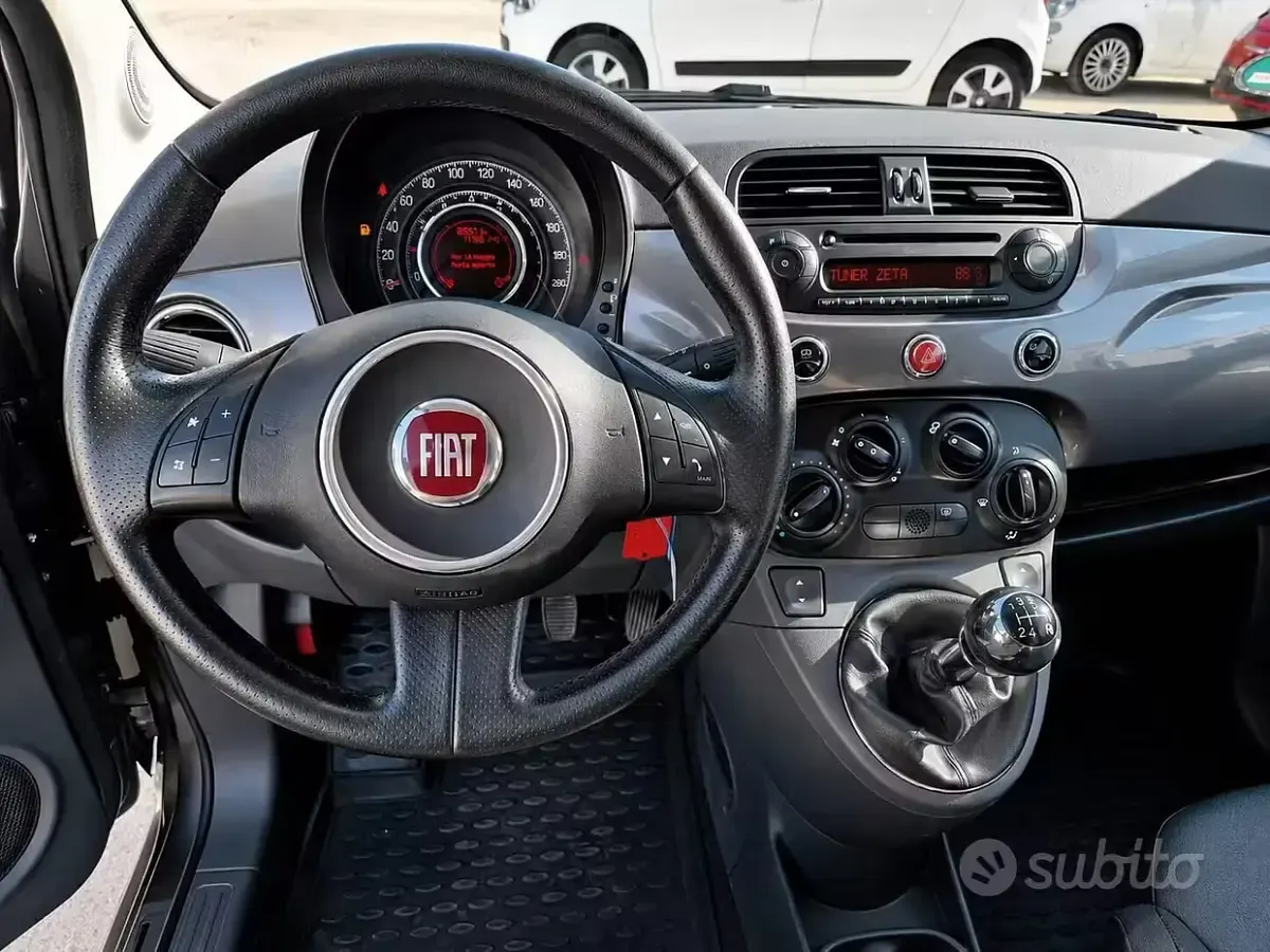 Usata Fiat 500 Sport 69 CV (50 kW) 2009 Grigio Cabrio