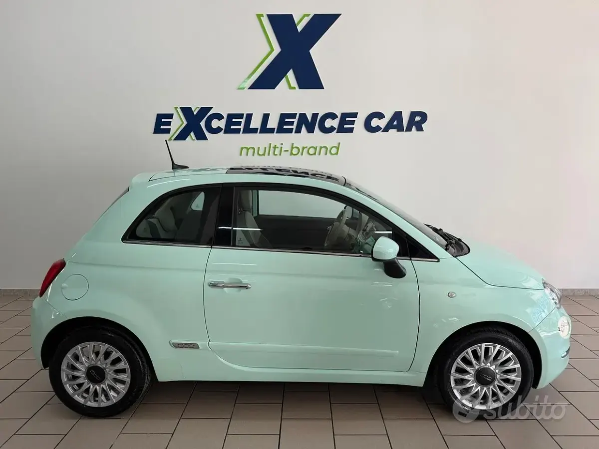 Usata Fiat 500 Lounge 69 CV (50 kW) 2016 Verde Berlina