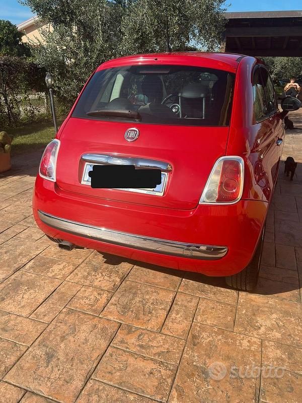 Usata Fiat 500 Lounge 69 CV (50 kW) 2007 Rosso Utilitaria
