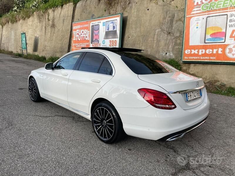 Usata Mercedes C220 Premium 170 CV (125 kW) 2017 Bianco Berlina