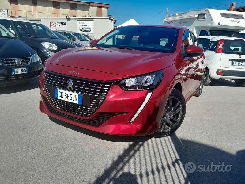 Usata Peugeot 208 74 CV (54 kW) 2021 Rosso Utilitaria