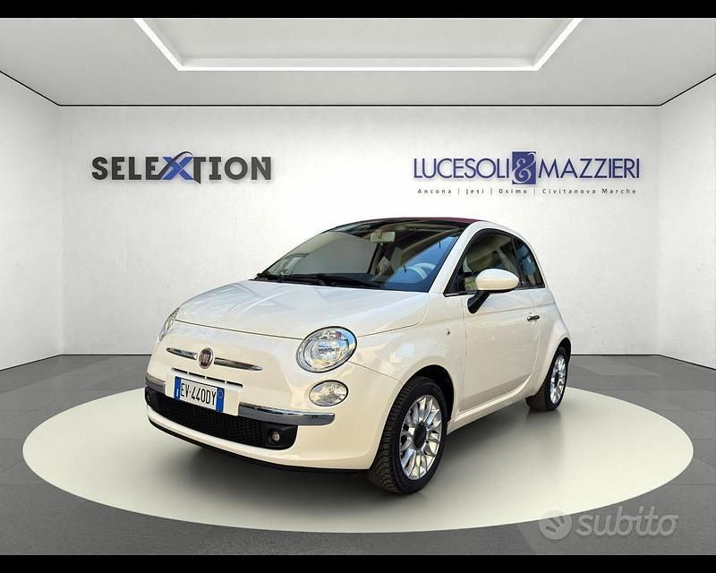 Usata Fiat 500 Lounge 2014 Bianco Cabrio