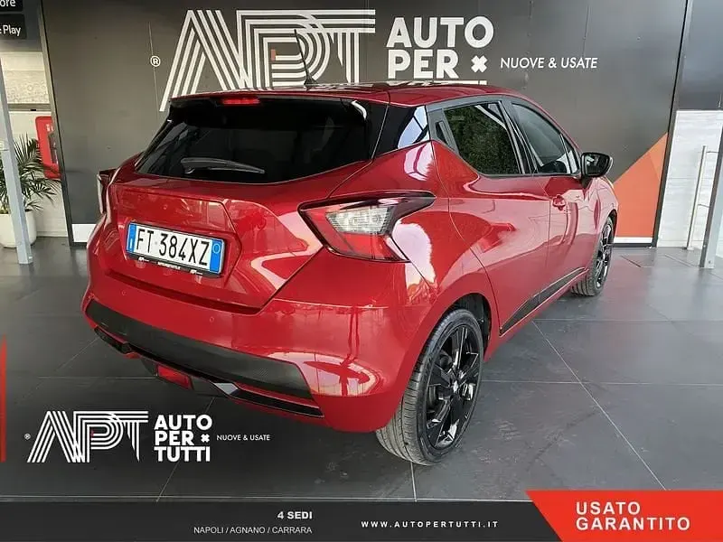 Usata Nissan Micra Tekna 90 CV (66 kW) 2019 Rosso Utilitaria