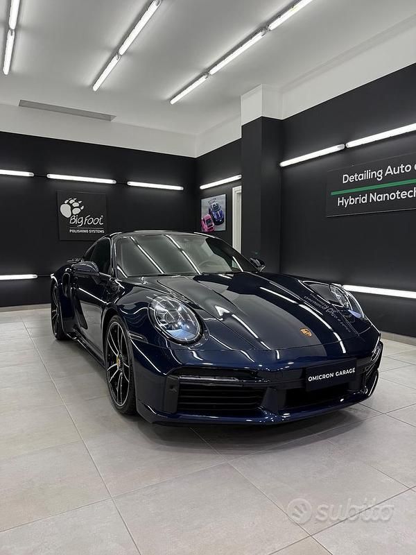 Usata Porsche 911 Turbo S 650 CV (478 kW) 2021 Blu notte metallizzato Coupé