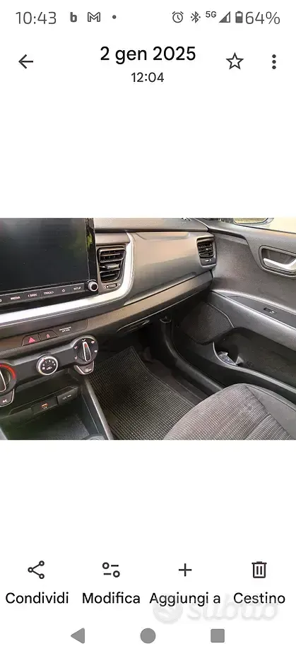Usata Kia Stonic 84 CV (61 kW) 2022 Grigio SUV