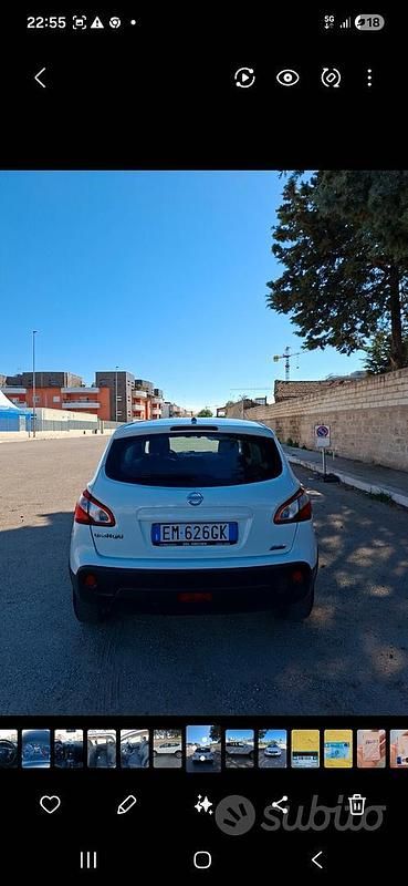 Usata Nissan Qashqai Visia 131 CV (96 kW) 2012 Bianco SUV