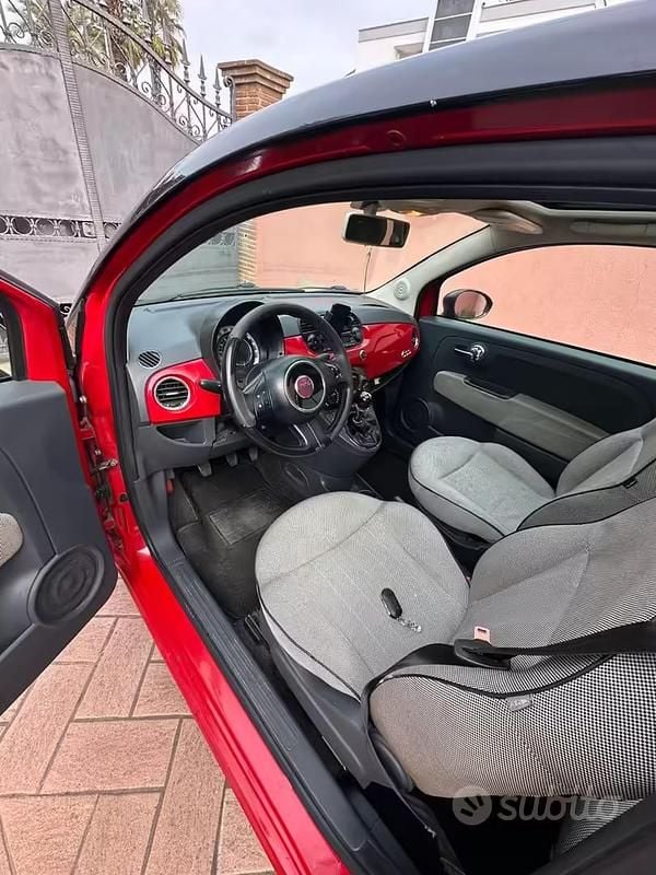 Usata Fiat 500 2009 Rosso Cabrio