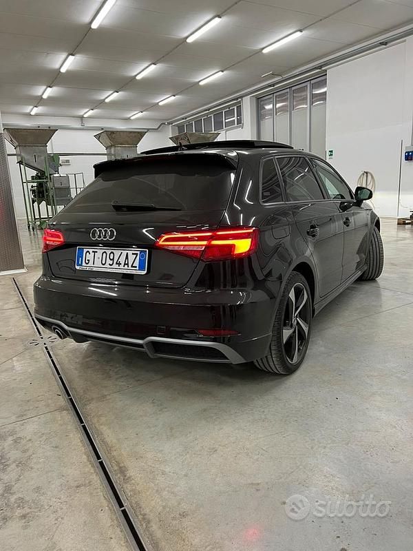 Usata Audi A3 S-Line 116 CV (85 kW) 2017 Nero Berlina