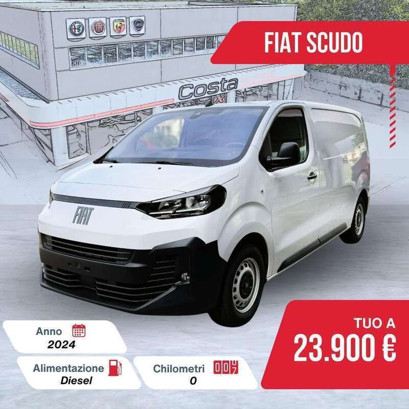 Bianco pastello Usata 2024 Fiat Scudo S Furgone | 23.900 € (Ottimo prezzo) - Immagine 1/4