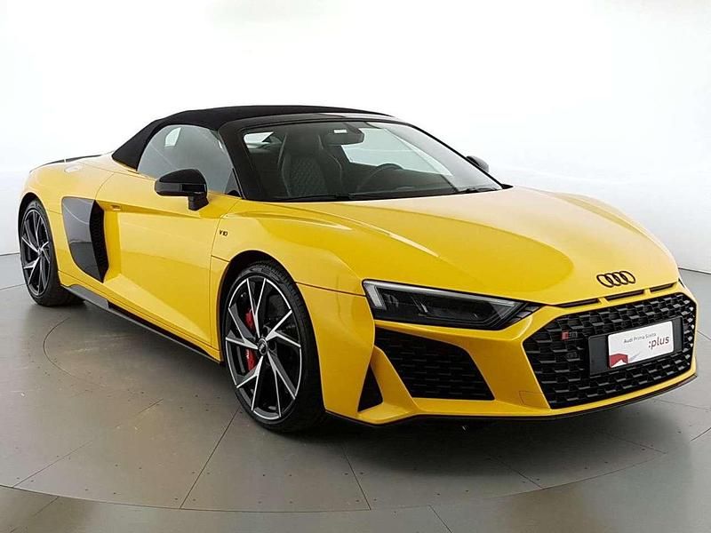 Usata Audi R8 Spyder Performance 620 CV (456 kW) 2022 Giallo vegas Cabrio
