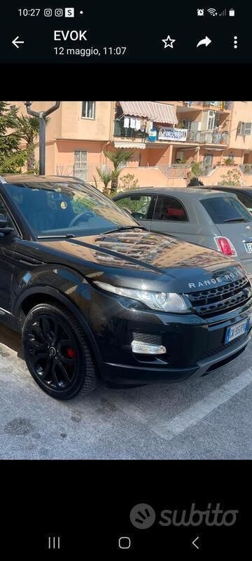 Usata Land Rover Range Rover evoque 190 CV (139 kW) 2013 Nero SUV