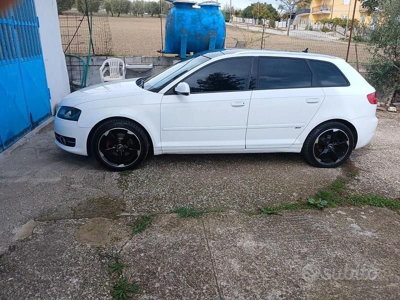 Usata Audi A3 S-Line 150 CV (110 kW) 2011 Bianco Berlina