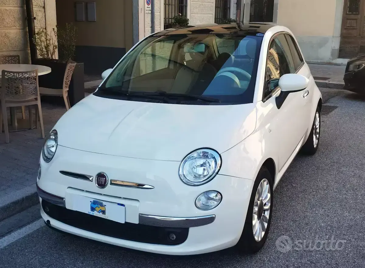 Usata Fiat 500 Lounge 69 CV (50 kW) 2013 Bianco Berlina