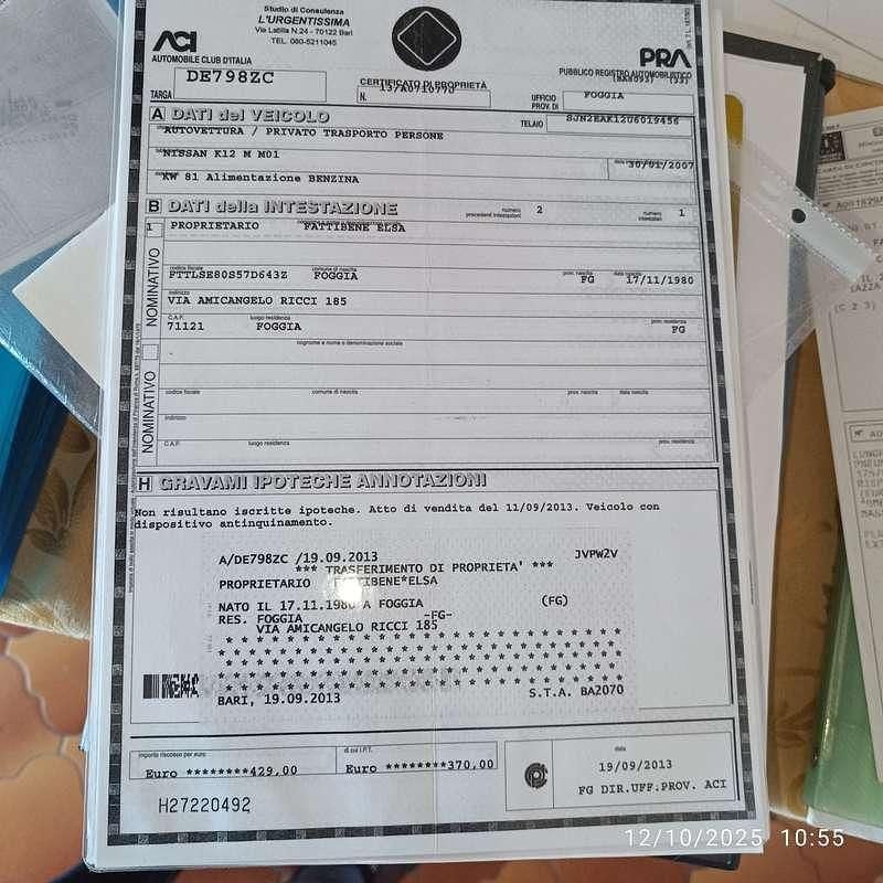 Usata Nissan Micra C+C Tekna 110 CV (80 kW) 2007 Cabrio