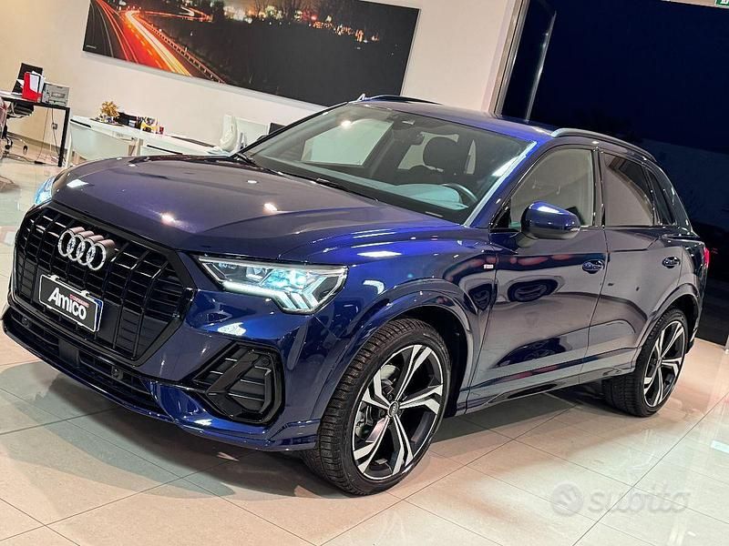 Blu Usata 2021 Audi Q3 S-Line SUV | 30.900 € (Buon prezzo) - Immagine 1/4