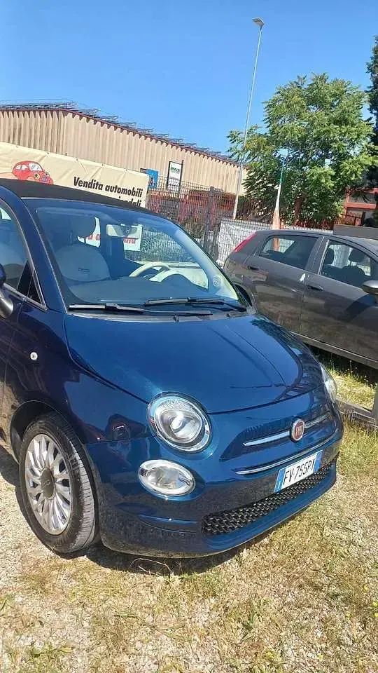 Usata Fiat 500C Dolcevita 69 CV (50 kW) 2019 Blù metallizzato Cabrio