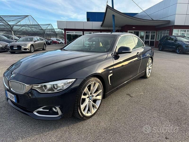 Blu/azzurro Usata 2014 BMW 420 Luxury Line Cabrio | 15.400 € (Super prezzo) - Immagine 1/4