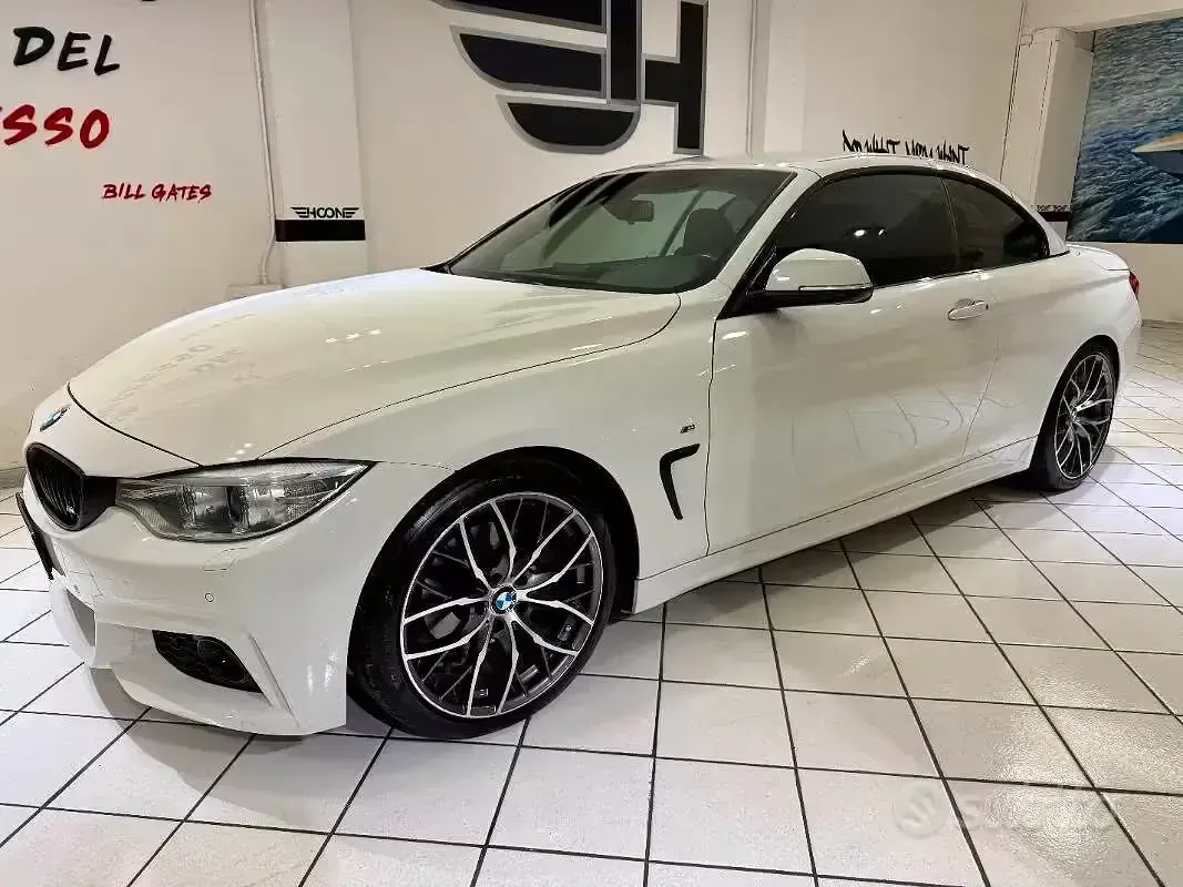 Usata BMW 420 Cabriolet M Sport 184 CV (135 kW) 2015 Bianco Cabrio