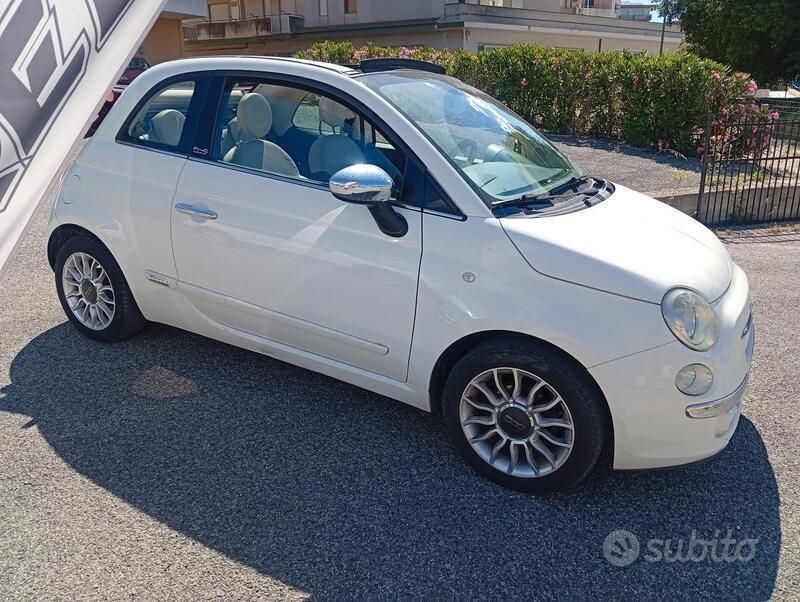 Usata Fiat 500C Lounge 69 CV (50 kW) 2012 Bianco Cabrio