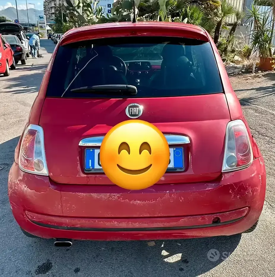 Usata Fiat 500 75 CV (55 kW) 2009 Rosso Cabrio