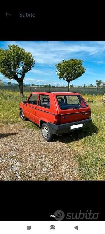 Usata Fiat Panda Young 1989 Rosso Utilitaria