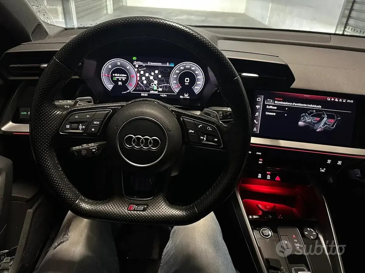 Usata Audi A3 131 CV (96 kW) 2021 Nero Berlina