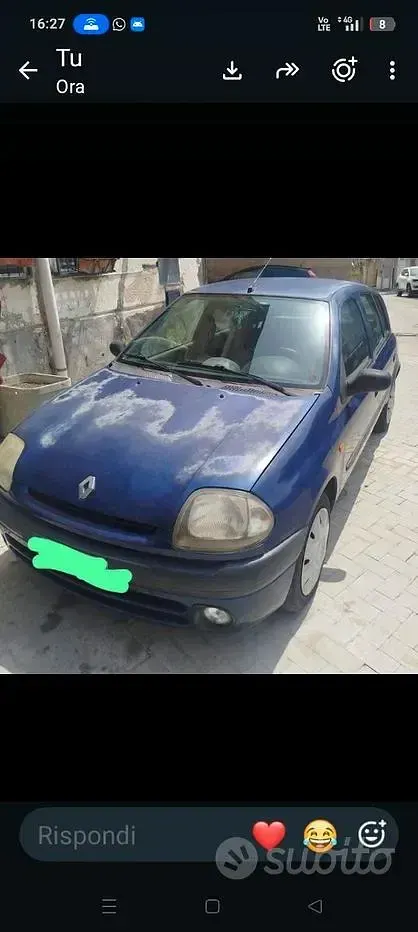 Usata Renault Clio 58 CV (42 kW) 1999 Bluazzurro Berlina