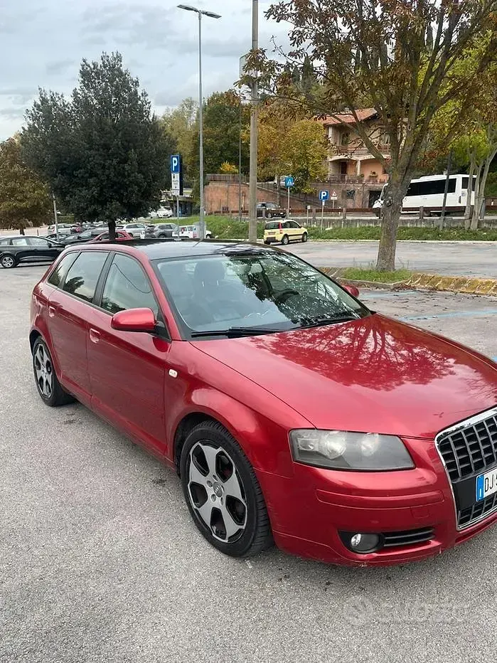 Usata Audi A3 Sportback 140 CV (102 kW) 2007 Rosso Utilitaria