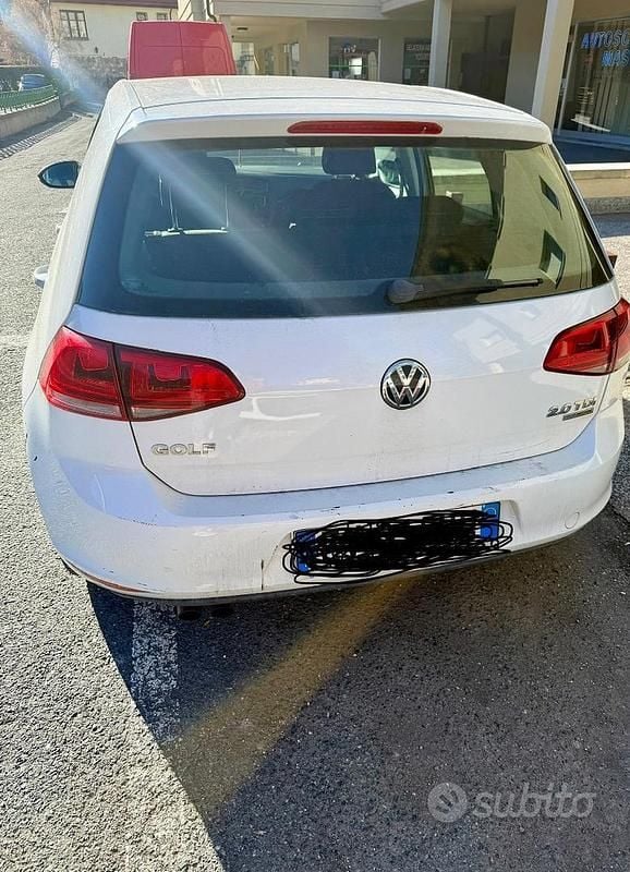 Usata VW Golf VII 150 CV (110 kW) 2014 Bianco Berlina
