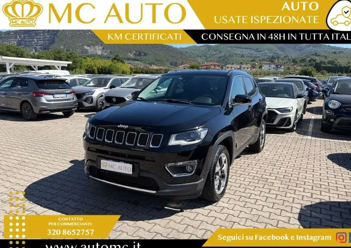 Usata Jeep Compass Limited 140 CV (102 kW) 2017 Nero SUV
