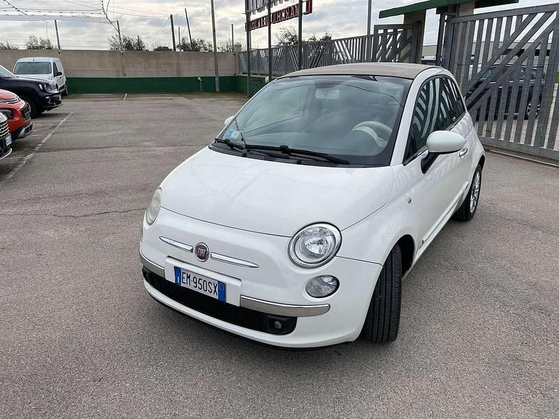 Usata Fiat 500C Lounge 95 CV (69 kW) 2012 Bianco Cabrio