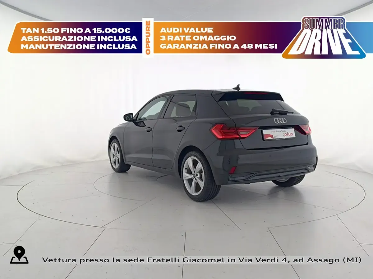 Usata Audi A1 Sportback Advanced Plus 116 CV (85 kW) 2025 Nero mito metallizzato Utilitaria