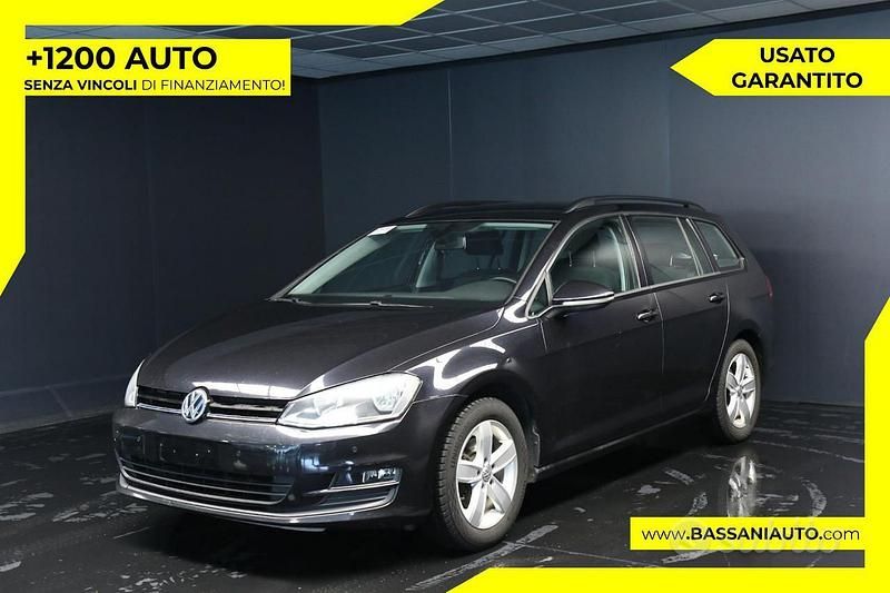 Usata VW Golf VII Comfortline 110 CV (80 kW) 2016 Nero Station wagon