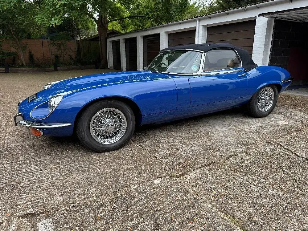 Usata Jaguar E-Type 276 CV (202 kW) 1973 Blu Cabrio