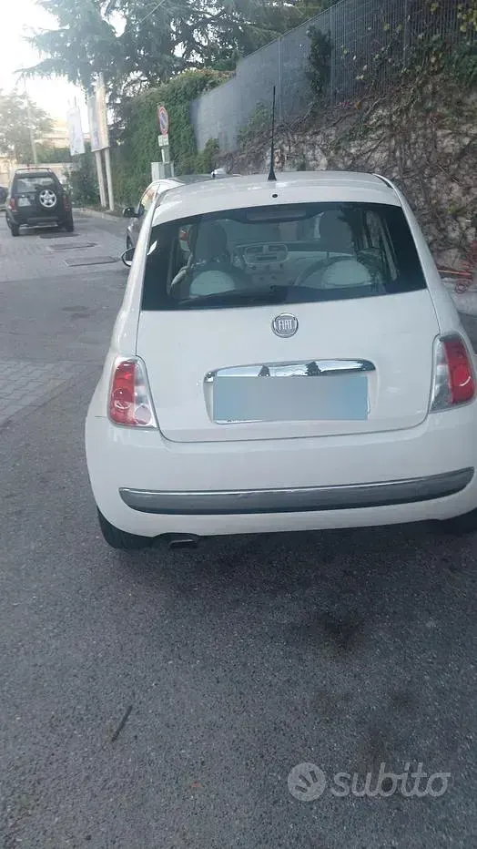 Usata Fiat 500 75 CV (55 kW) 2009 Bianco Cabrio