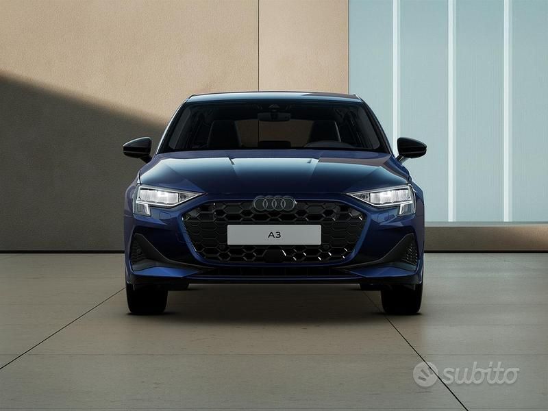 Ny Audi A3 Advanced Plus 150 HK (110 kW) 2025 Blå Sedan