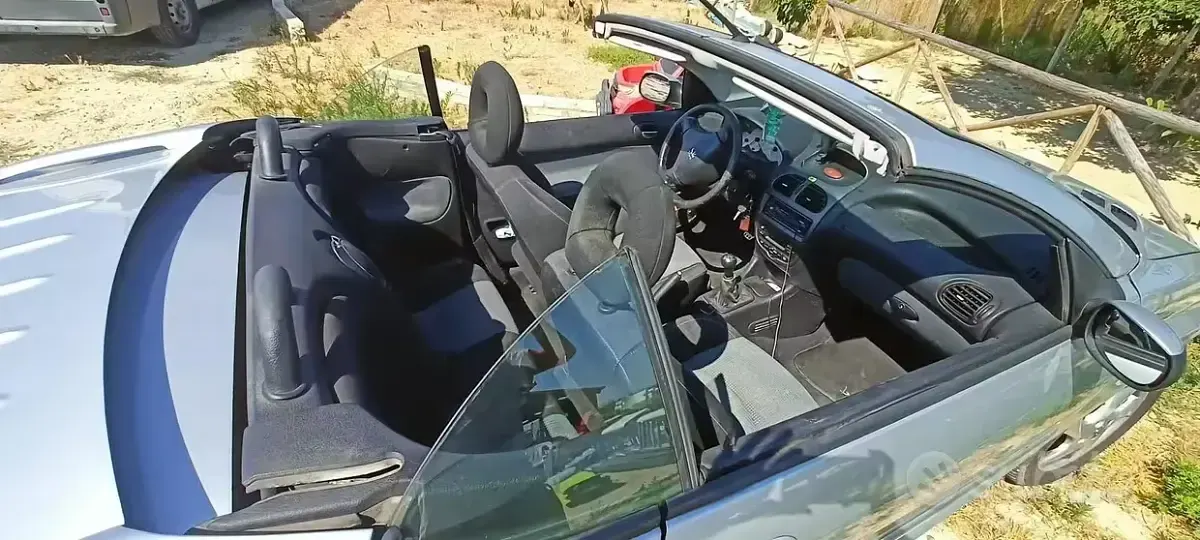 Usata Peugeot 206 CC 109 CV (80 kW) 2002 Grigio Cabrio