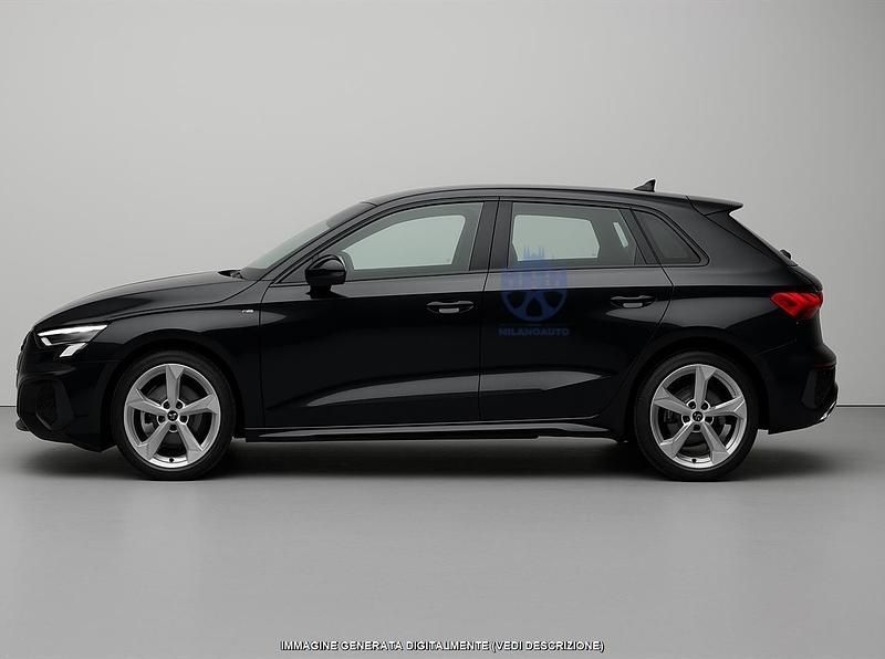 Usata Audi A3 Sportback S-Line 150 CV (110 kW) 2025 Nero Utilitaria