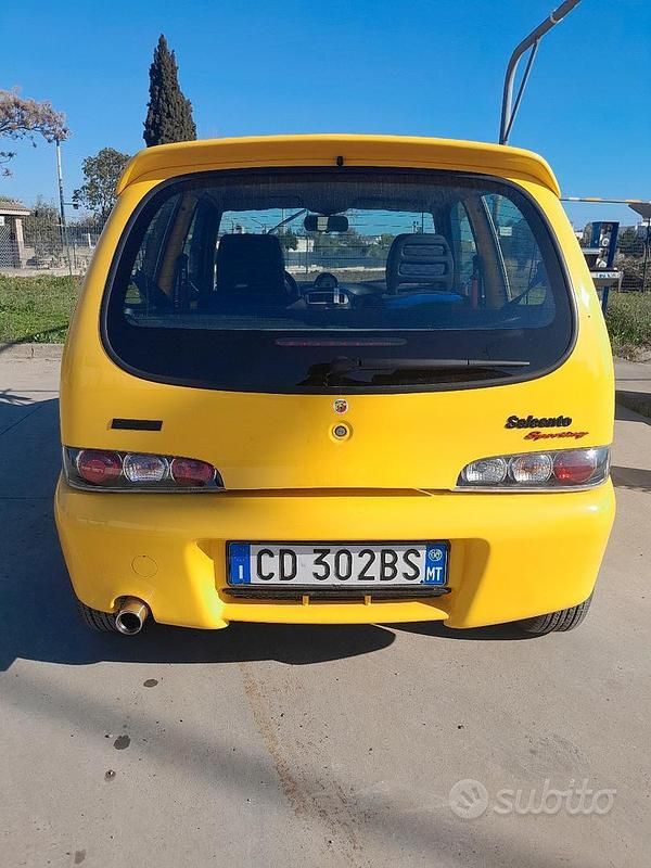 Usata Fiat Seicento 2000 Giallo Utilitaria