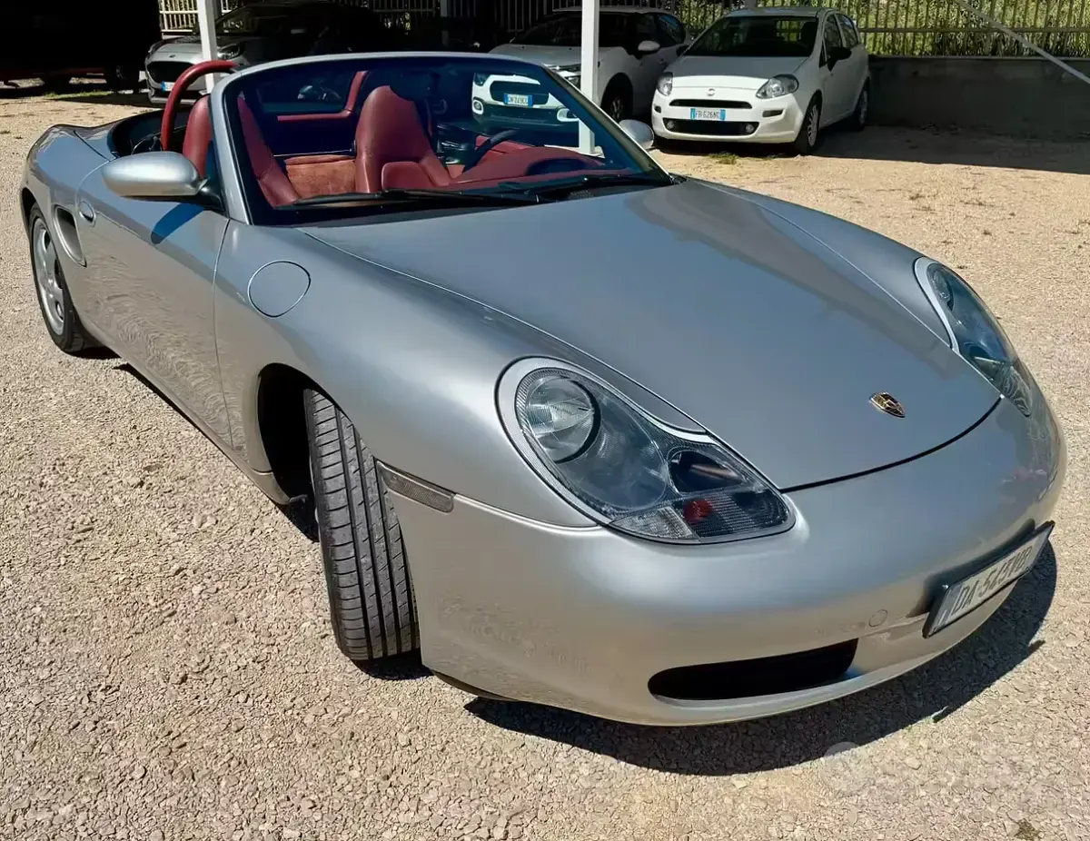Usata Porsche 986 Boxster 204 CV (150 kW) 1997 Grigio Cabrio