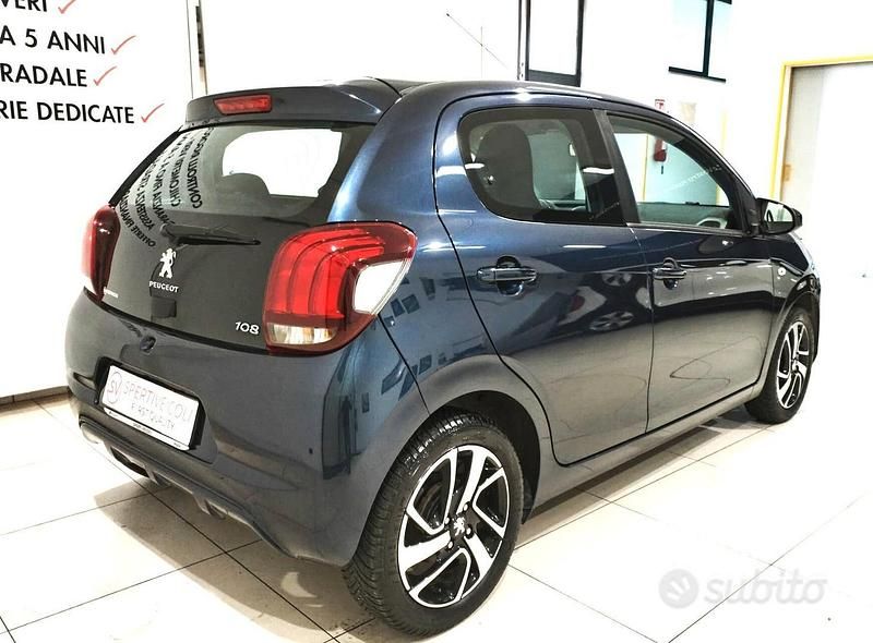 Usata Peugeot 108 Allure 69 CV (50 kW) 2017 Blu Berlina
