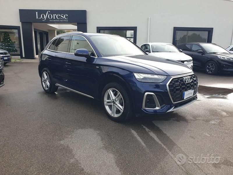 Usata Audi Q5 S-Line 204 CV (150 kW) 2021 Blu metallizzato SUV