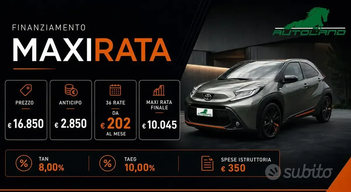 Usata Toyota Aygo X 72 CV (52 kW) 2022 Verde SUV