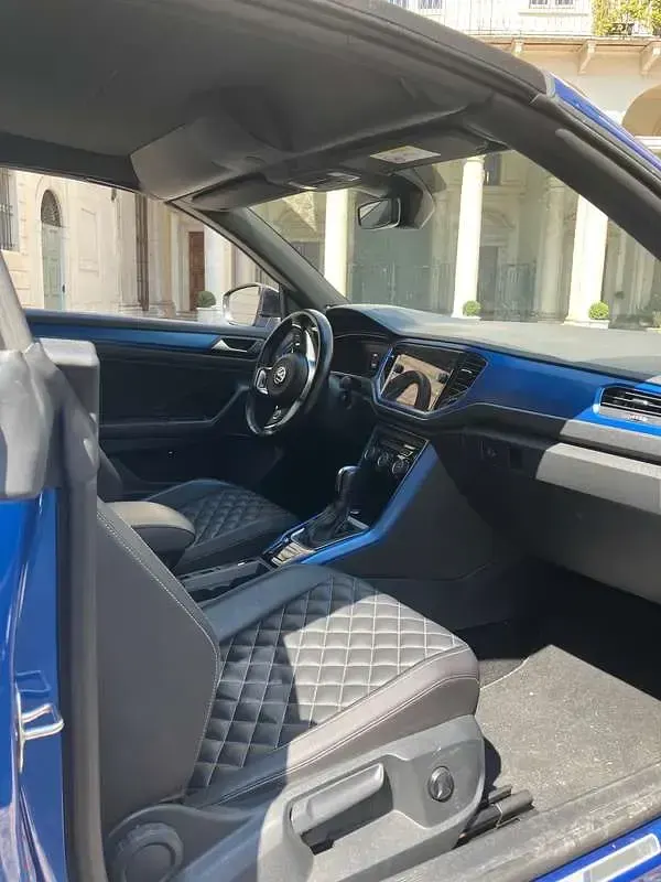 Usata VW T-Roc Cabriolet R-line 150 CV (110 kW) 2020 Blu/azzurro Cabrio