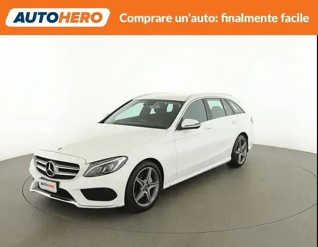Usata Mercedes C220 Premium 194 CV (142 kW) 2018 Bianco Station wagon