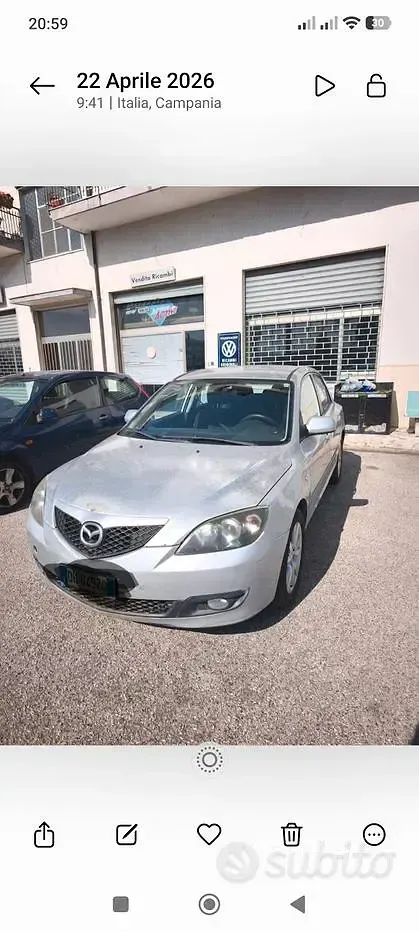 Usata Mazda 3 109 CV (80 kW) 2007 Grigio Berlina